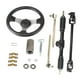 thumbnail image 2 of Kit de volante de acero,Kit de volante de acero de 300 mm con piñón y cremallera,Juego de eje ajustable de repuesto para Go de 110 ,Conjunto de direión para karts,cuatriciclos, y, 2 of 8