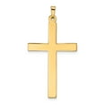 thumbnail image 4 of 14k Yellow Gold Hollow Hollow Cross Charm Pendant, 4 of 7
