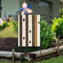 Yayeee Garden Flag 28"x40" Double Sided Outdoor Yard Lawn Holiday Decorations, Beige Abstract Dots