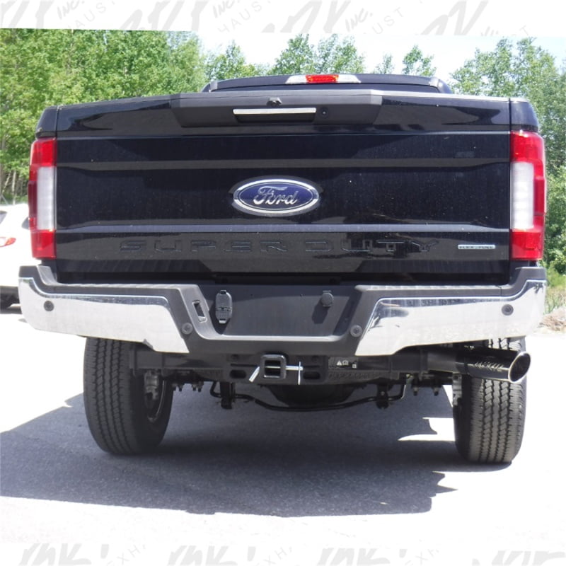 MBRP ford Crew Cab Cat Back Exhaust System 4" Single Side Muffled Noise Stainless Steel, 6.2L