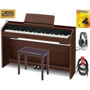 Casio Privia PX-860 88 Key Digital Piano Pro Bundle - Walnut, PX860BN PROB