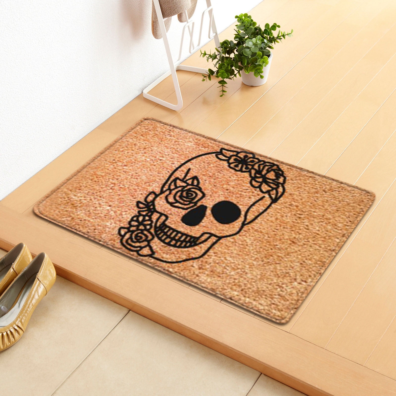 Halloween Home Carpet Clown Skeleton 3D Manhole Cover Horror Floor Mat Decor Hot