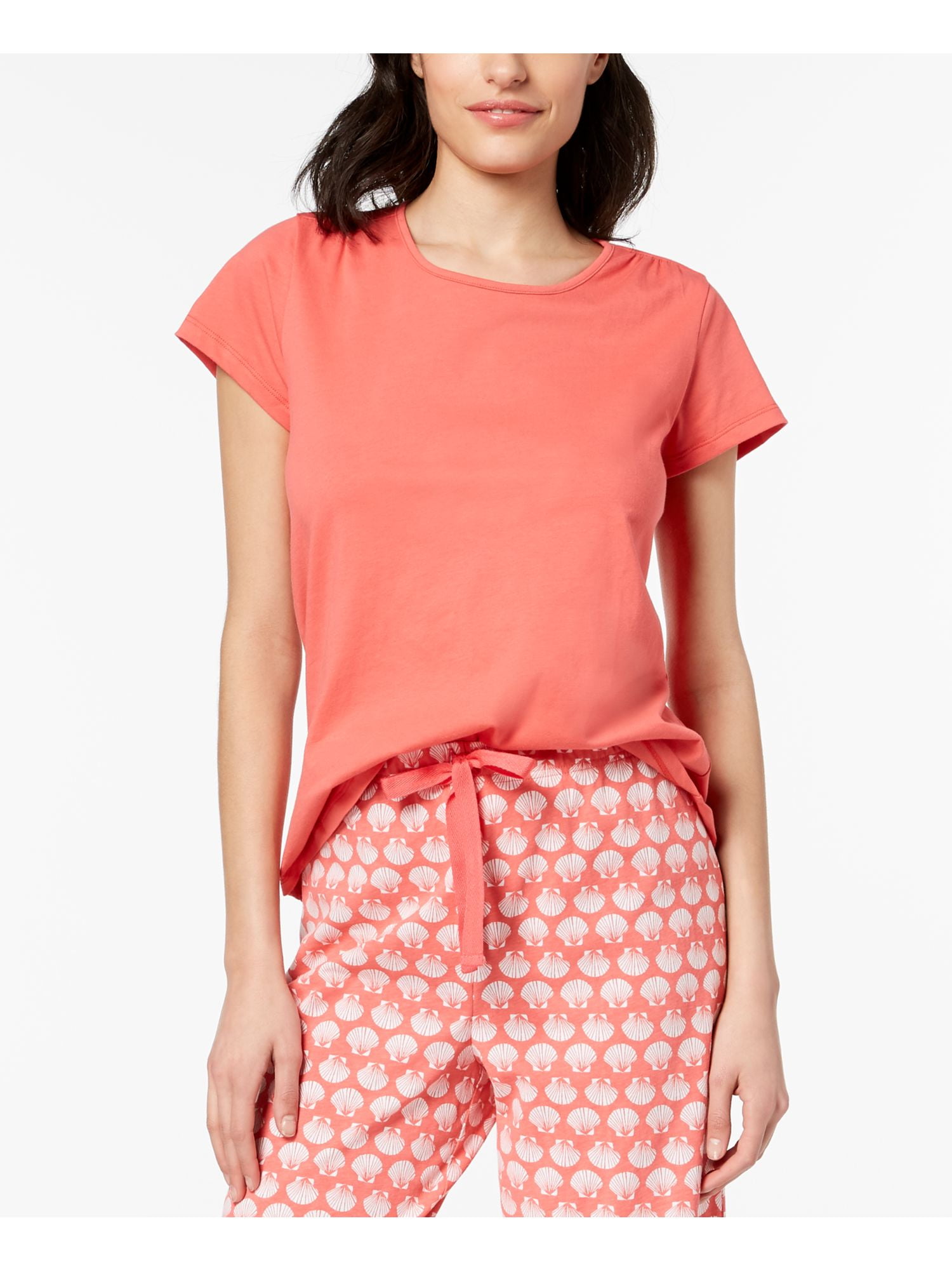 CHARTER CLUB Intimates Coral Sleepwear Shirt Size: S 