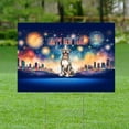 thumbnail image 2 of Happy New Year with Pitbull Fireworks Holiday Xmas Winter 2025 Yard Sign Terrier Dog Lover Outdoor Home Lawn Garden Porch Decor - 00025, 2 of 5