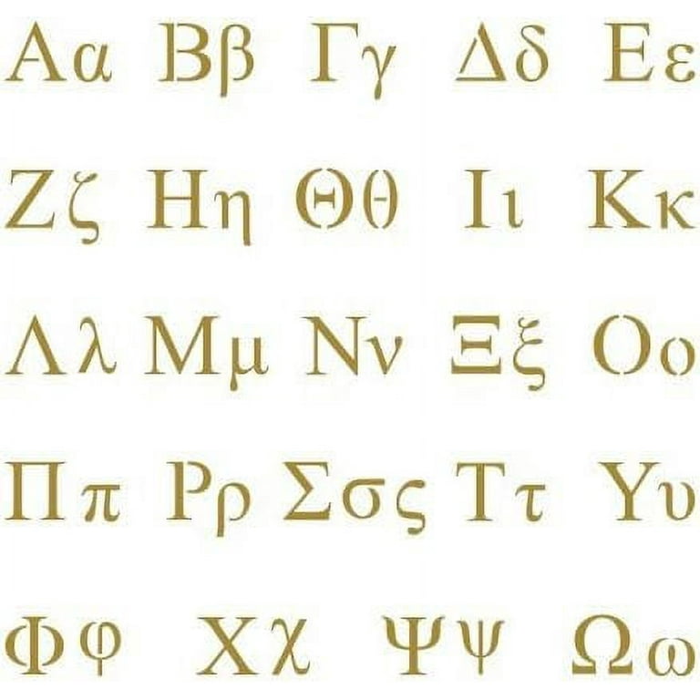 Greek Lettering Alphabet Stencil - 1 inch - 10 mil medium-duty - Walmart.com greek-lettering-alphabet-stencil-1-inch-10-mil-medium-duty-walmart-com