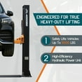 thumbnail image 3 of Jocisland 10000lbs 2 Post Car Lift, Heavy Duty Hydraulic Auto Vehicle Truck Lift with 2+3 Adjustable Arm Design, Safety Lock and Rubber Door Protectors, for Garage and Workshop, 220V, 3 of 9
