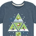 thumbnail image 3 of Peanuts - Christmas - Merry Christmas Tree Stamps - Toddler & Youth Short Sleeve Graphic T-Shirt, 3 of 5
