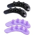 thumbnail image 1 of EeaseMX 2 separadores de silicona rosa para uñas, flexibles, para dedos y pies, herramienta de manicura portátil para uso doméstico (color aleatorio)., 1 of 7