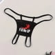 thumbnail image 4 of Lencería Sexy con estampado de silueta y eslogan para mujer, ropa interior seductor, tangas súper calientes, G-string, Correa fina, cintura baja, parte trasera en T elástica, 4 of 4