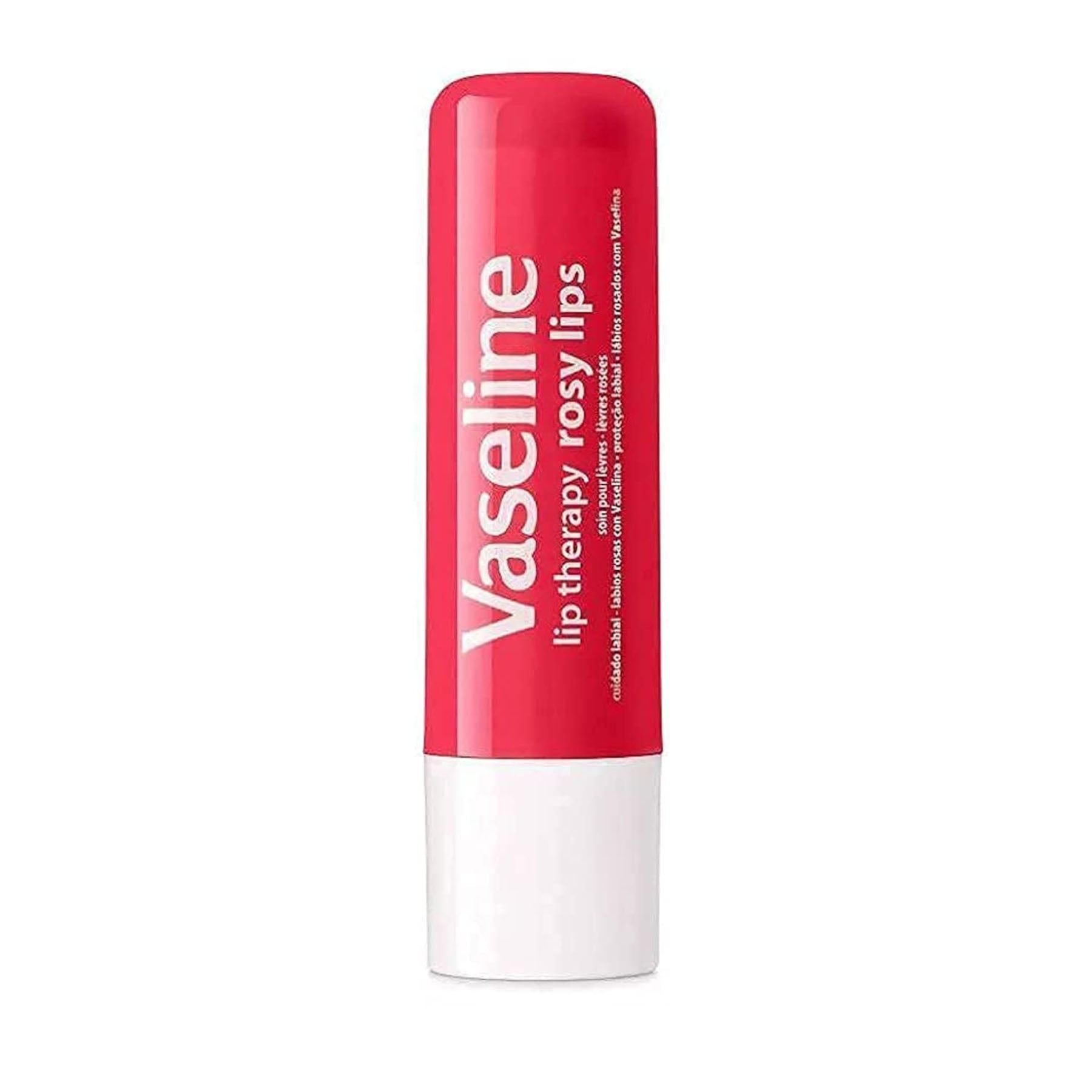 Vaseline Lip Balm Therapy Care Rosy, for Softer and Smother Lips, 0.16 oz 1 Stick