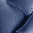 thumbnail image 3 of BNM Flannel Cotton Solid Duvet Set, Twin, Navy Blue, 3 of 7