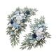 thumbnail image 3 of 2 piezas de flores de arco de boda, decoración de flores artificiales, hermoso con Azul Blanco, 3 of 9