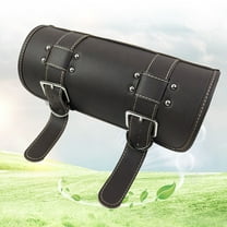 Soimiss Motorbike Waterproof Bag Motorcycle Handlebar Bag Pu Dark Brown 1Set