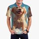 thumbnail image 1 of Balery Cute Angel Winged Dog Camisa Polo de Hombre con Estampado, de Manga Corta y Tejido Medio, Camisa Tipo Golf Polo-X-Large, 1 of 6