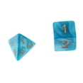 thumbnail image 3 of 7 pieces D4-D20 double-colored multi-sided dice for board game Blue Green, 3 of 6
