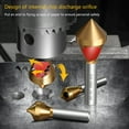thumbnail image 4 of Milue M35 Steel Titanium Countersink Drill Bit Round Shank 90Degree Deburring Chamfer, 4 of 15