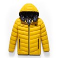 thumbnail image 5 of Odeerbi Teen Boys Girls Heated Jacket Winter Thermal Heated Coat Plus Size USB Intelligent Constant Temperature Heated Windproof Coat Children 3 Heated Jacket Teen Clothes Yellow, 5 of 7