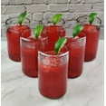thumbnail image 6 of Dos Suenos Hand Blown Mexican Drinking Glasses  Set of 6 Natural Clear Glasses 14 oz each, 6 of 9
