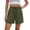 Army Green, variant on Summer Casual Shorts for Women High Mid Rise Elastic Waist with Side Pocket Loose Fit Athletic Comfortable Outdoor Shorts Soft Breathable Thin Going out Short Pants Black S