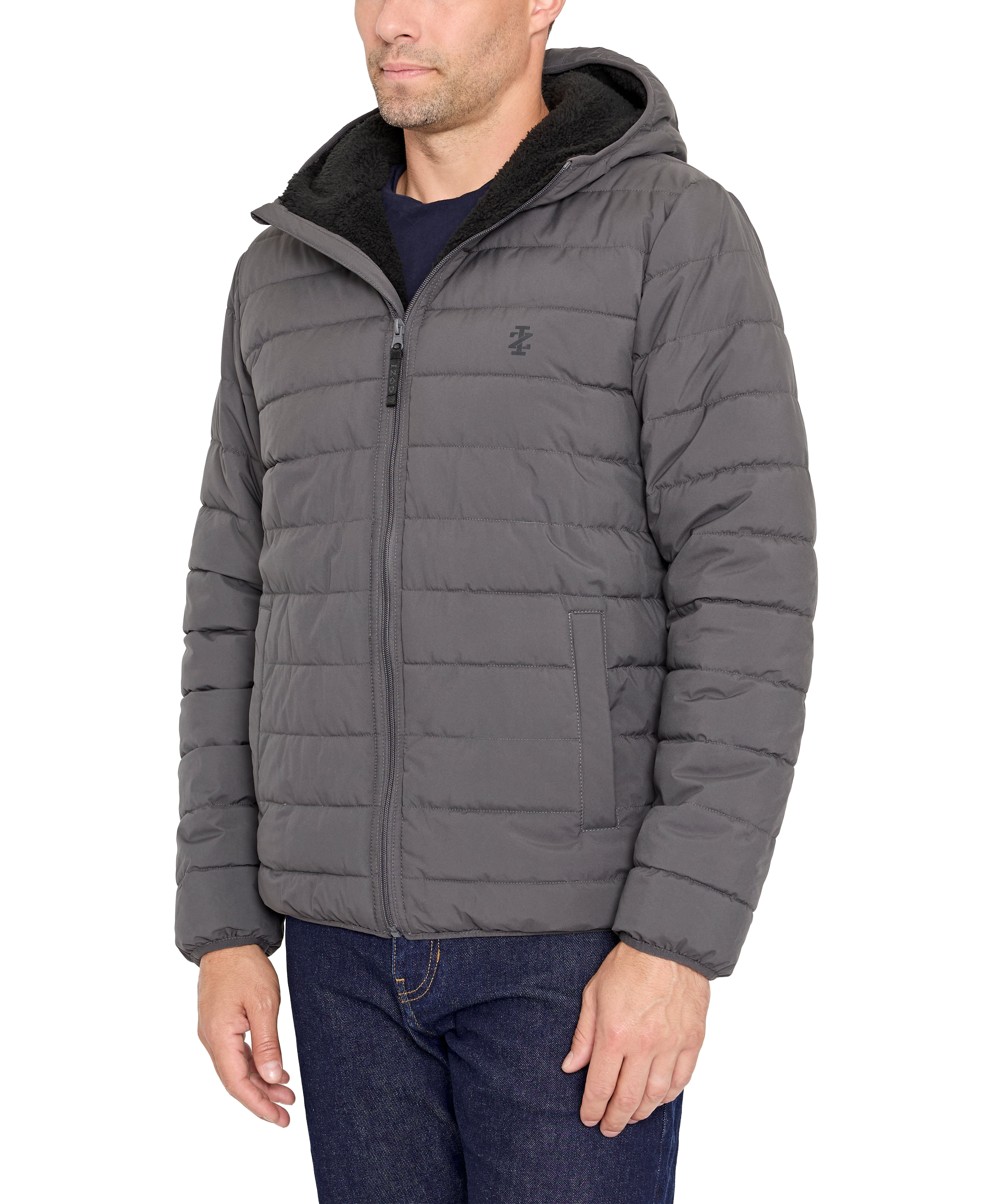 IZOD Men's & Big Men's Sherpa Puffer Jacket, Up to Size 2XL