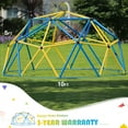 thumbnail image 4 of Zupapa 10FT Climbing Dome, Experience Ultimate Fun with The Upgraded Decagonal Geo Dome Climber, Supports 1000LBS Outdoor Playset and Easy Assembly Play Equipment for Kids (Blue&Yellow, 10FT), 4 of 8