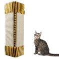 thumbnail image 4 of Cat Scratching Hanging Scratcher Mounted /Wall Corner Foldable Pet Sisal Scratcher - Yellow, 4 of 9