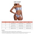 thumbnail image 2 of Traje de baño de poliéster elástico para mujer: bikini de cintura alta con estampado de piel de serpiente cómodo y elegante, 2 of 6