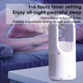 thumbnail image 5 of Bladeless Fan, Air Circulation Fan, 1.65Inch Smal Desktop Fan, Quiet Cooling Small Tower Fan, Portable Desk Fan, Rechargeable Powered Long Lasting Cooling Blows Cold Air with Mist Humidifier, Blue, 5 of 5