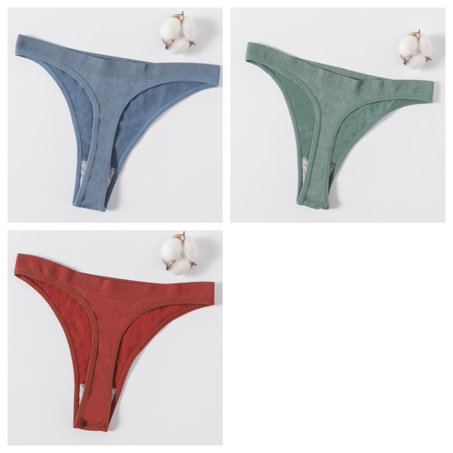 Conjunto de 3 tangas sin costuras, bragas brasileñas para mujer, ropa interior tipo Tanga, ropa interior femenina de cintura baja, bragas de corte de pierna alta, lencería Tan Jianjun unisex