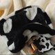 thumbnail image 4 of Cute Plush Heart Top Handle Bag for Ladies Warm Fuzzy Shoulder Bags Carryall for Casual Outfits in Fall and Winter off white, 4 of 5