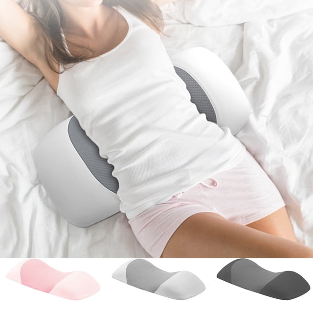 YYV Foam Lumbar Support Pillow Comfortable and Ergonomic Backrest for Better Sleep