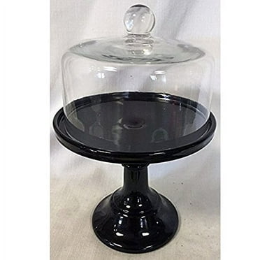 Mosser Glass Black Raspberry 9 Inch Cake Plate