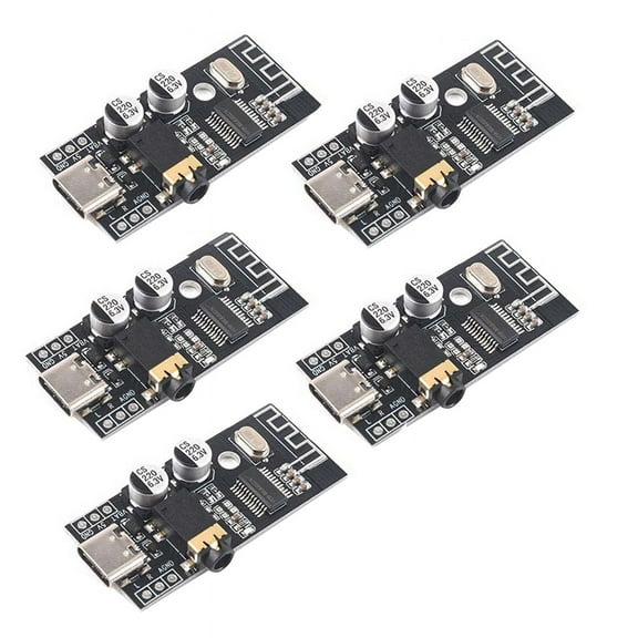 5PCS - Wireless Bluetooth Audio Receiver Board Module HIFI DIY Amplifier Board Bluetooth 4.2 HIFI DIY Module,A