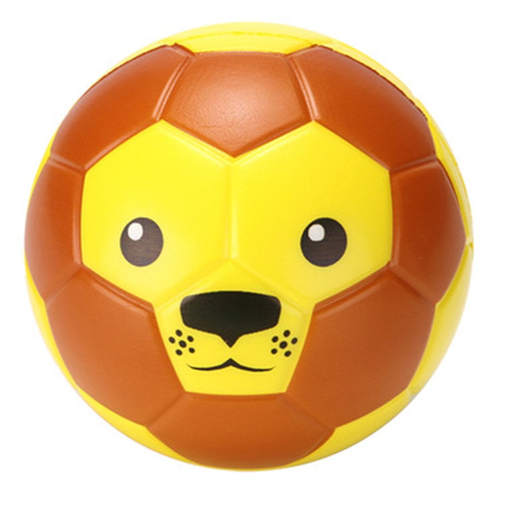 EIMELI Mini Ballon de Football Design Animal Mignon en Mousse Douce pour Enfants Taille Parfaite