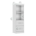thumbnail image 5 of Bestar Edge 25W Closet Organizer with Drawers in white, 5 of 8