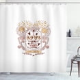 thumbnail image 1 of Ambesonne Love You More Shower Curtain, Floral Jar Art, 69"Wx70"L, Peach Blush Brown, 1 of 3