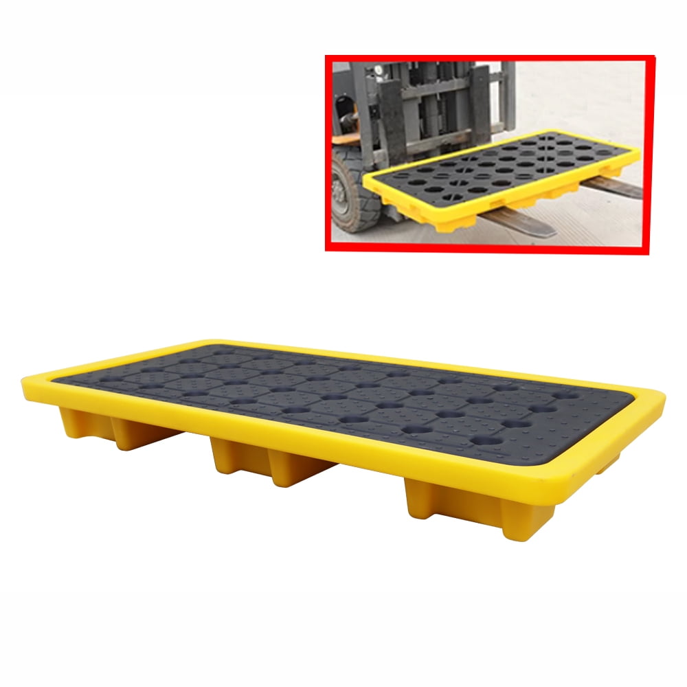 Techtongda Drum Spill Containment Pallet Double Steel Drum Anti-leakage Transport Platform Leak Proof Oil Tray