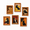 Type10, variant on Type10 Cute Wooden Refrigerator Locker Photo Frames Cat Pattern Decor