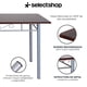 thumbnail image 4 of Comedor Mesa Rectangular 120cm Con 4 Sillas Madera Mdf Metal Color café oscuro, 4 of 7