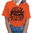 thumbnail image 1 of Camiseta de mujer Camisetas divertidas y lindas Camiseta de manga corta Regalo del día de la madre Blusa con estampado de letras personalizadas Pompotops  hkajfhjk463595, 1 of 7