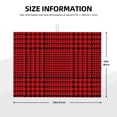 thumbnail image 2 of Fotbe Red Black Houndstooth Alfombrilla de Secado para Cocina con Estampado, 18x24 Pulgadas, 2 of 7