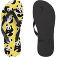 thumbnail image 3 of Dreamtimes Flip Flops Vintage Cute Pandas Animals Thong Slip On Slippers Beach Summer Sandals for Women Men Boy Girl Kid, 3 of 5