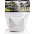 thumbnail image 3 of 2" x 2" Aluminium Pyramid Post Cap for Metal Posts - Pressure Fit - White, 3 of 6