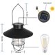 thumbnail image 1 of Linterna solar al aire libre Lámpara colgante solar de metal con bombilla Edison blanca cálida para jardín Patio Patio Proch Decor (Negro), 3 piezas ACTIVE Biensenido a ACTIVE, 1 of 4