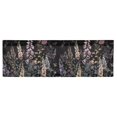 thumbnail image 6 of Yayeee Kitchen Valance Rod Pocket 54" x 18" Living Room Window Curtain, Dark Flowers Pattern, 6 of 6