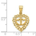thumbnail image 2 of 14K Yellow Gold Heart Charm, 2 of 2