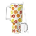 thumbnail image 2 of Pofeuu Lemon Orange Print 40oz Ice Bully With Handle And Straw Stainless Steel Vacuum Insulated Cup And 2 In 1 Straw Lid, 2 of 8