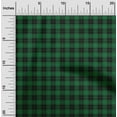 thumbnail image 2 of oneOone Viscose Chiffon Dark Green Fabric Check Sewing Craft Projects Fabric Prints By Yard 42 Inch Wide, 2 of 4