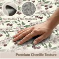thumbnail image 6 of ODIKA 3'x5' Washable Area Rug Non-Slip, Flatweave, Easy Care Cherry Botanical Fruit Sprig Repeat Flowers Door Clusters Cherries Flowing for Hallway, Laundry Room, 6 of 7