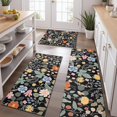 thumbnail image 2 of Pioneer Flower Floral Print Pattern Kitchen Rugs Sets Of 3,Kitchen Runner Rugs Non Skid Washable,Decorative Kitchen Floor Mats for Kitchen,Sink,Laundry,17"x30"+ 17"x47" + 17"x59", 2 of 6